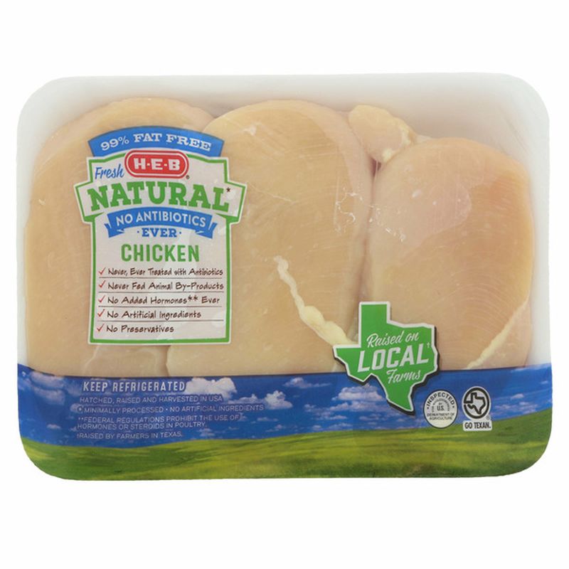H-E-B Natural Boneless Skinless Chicken Breast
