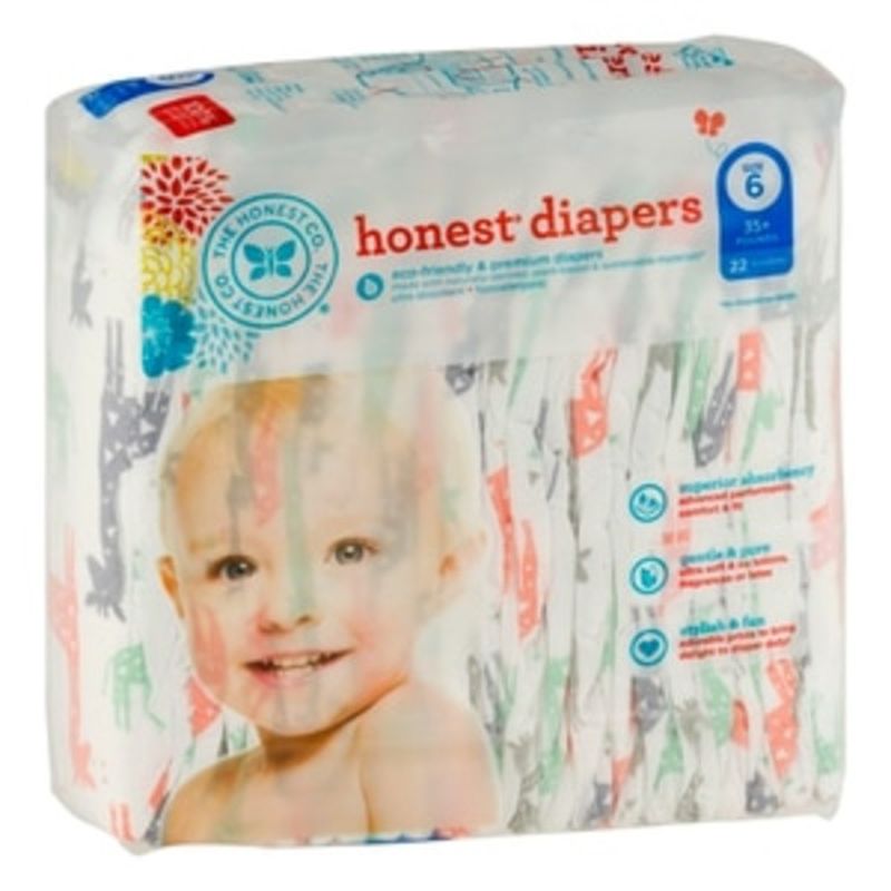 honest diapers size 6