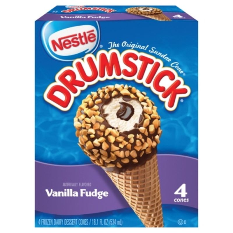 Drumstick Dairy Dessert Cones Vanilla Fudge