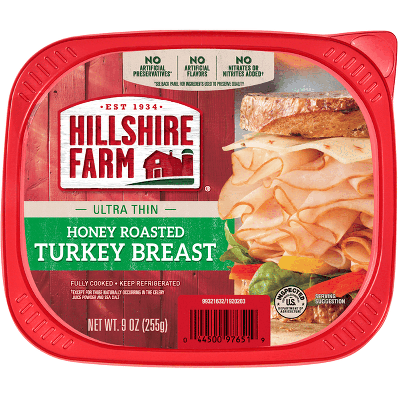 Hillshire Farm Ultra Thin Sliced Deli Lunch Meat Honey Roasted Turkey