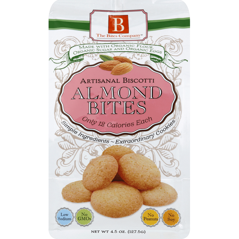 The Bites Company Biscotti Bites Almond (4.5 oz) Instacart