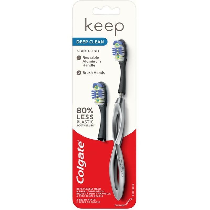 Colgate Keep Replaceable Head Manual Toothbrush, Deep Clean (1 each