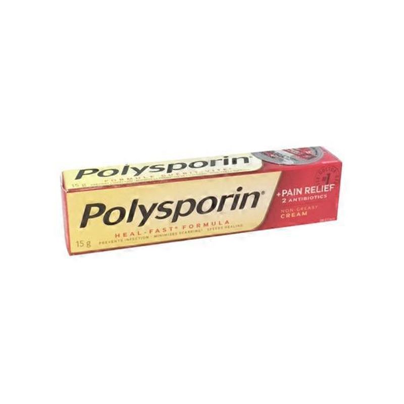 Polysporin Plus Pain Relief Antibiotic Cream (15 g) - Instacart