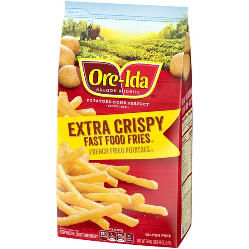 Ore-Ida Extra Crispy Fast Food Fries French Fried Potatoes (26 oz) from ...