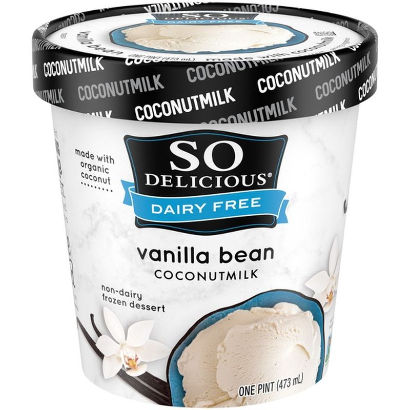 So Delicious Dairy Free Vanilla Bean Coconutmilk Non-Dairy Frozen Dessert