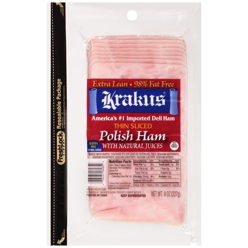 Krakus Ham Polish Thin Sliced 8 Oz Instacart