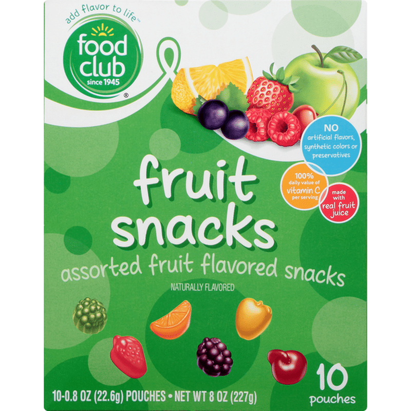 Food Club Fruit Flavored Snacks Assorted 0 8 Oz Instacart