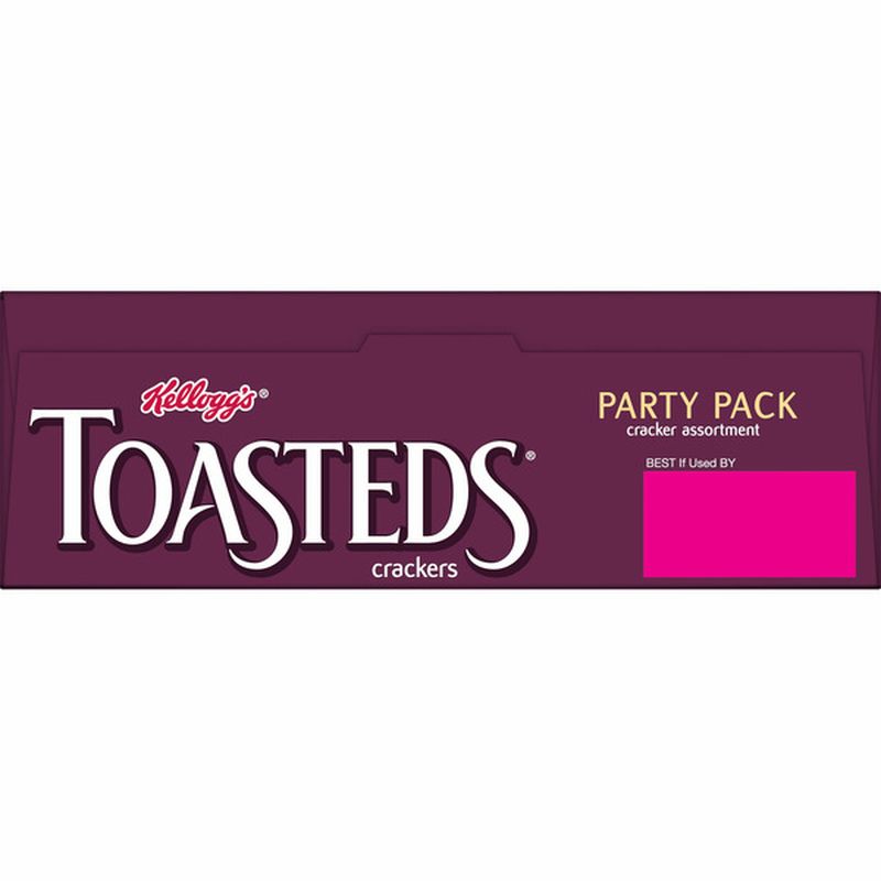 Kellogg's Toasteds Crackers, Toasted Crackers, Party Snacks, Variety