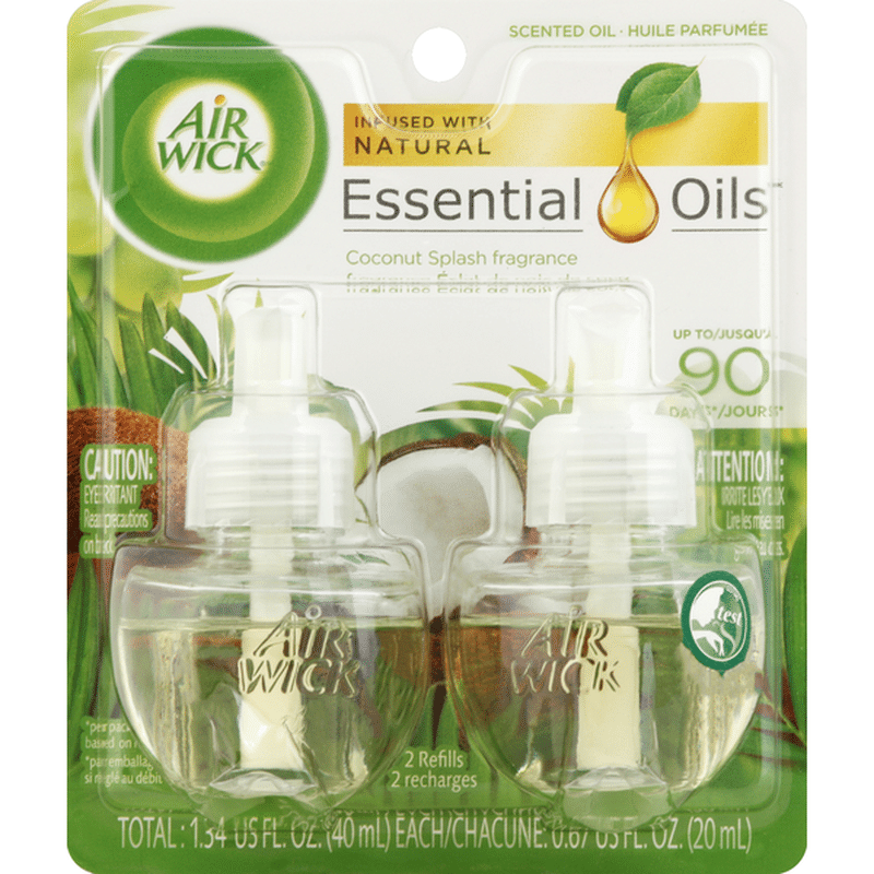 Air Wick Scented Oil Refills, Coconut Splash Fragrance (2 each) Instacart
