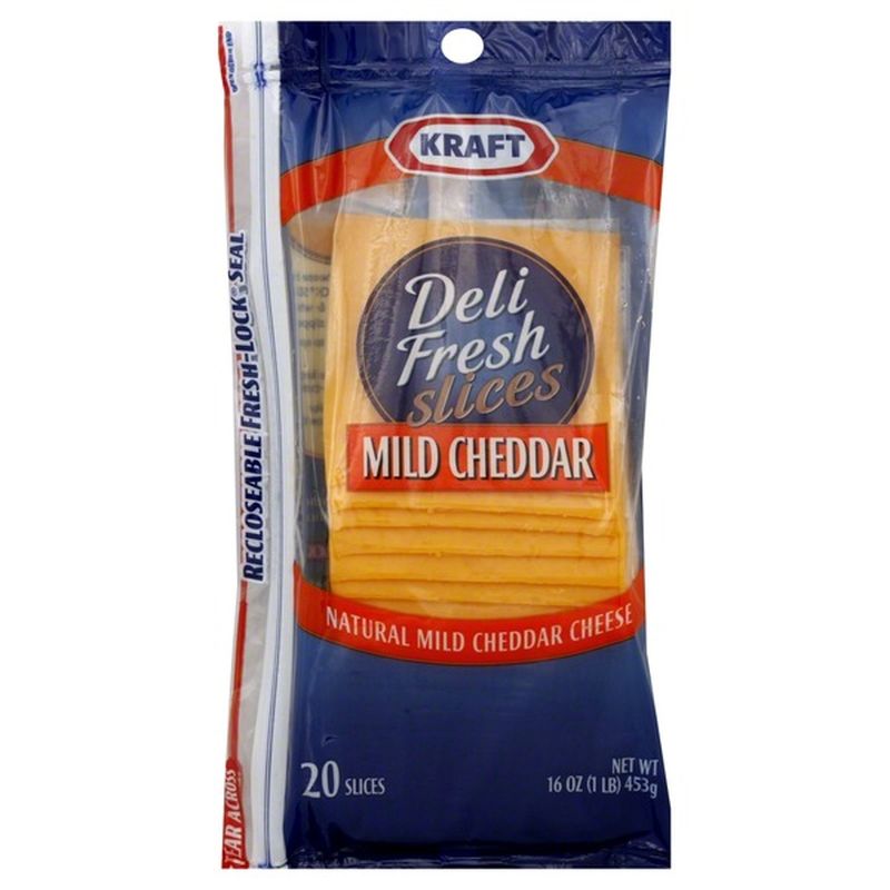 Kraft Cheese, Mild Cheddar, Slices (20 each) Instacart