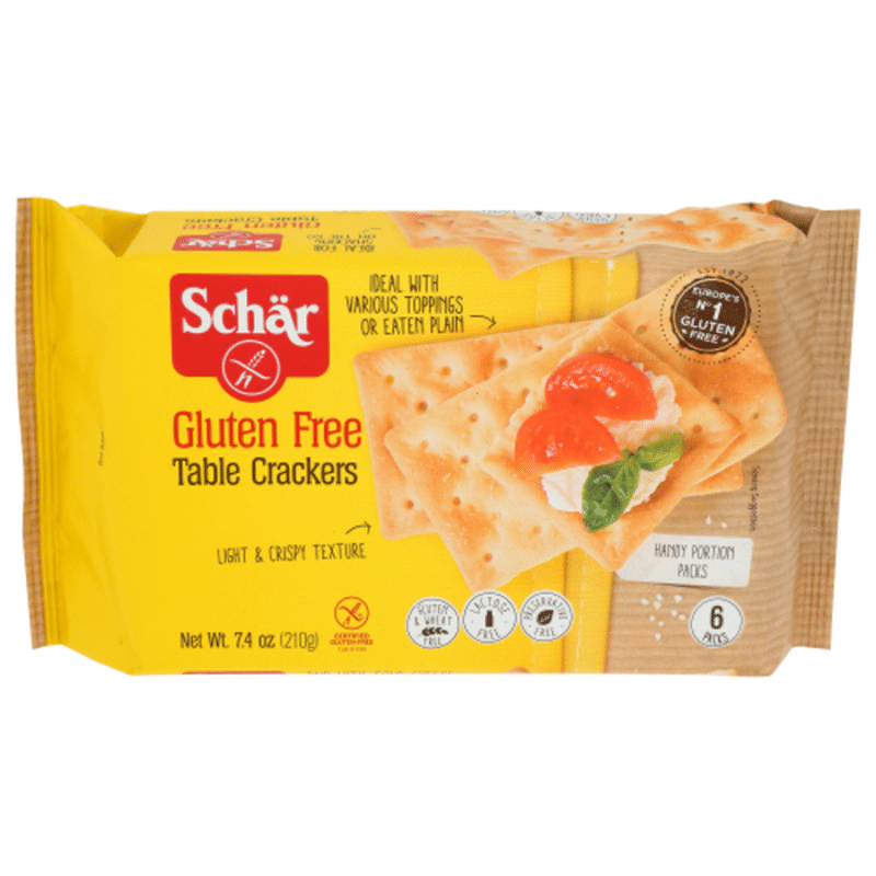 Dr. Schar Table Crackers, Gluten Free, 6 Packs (7.4 oz) - Instacart