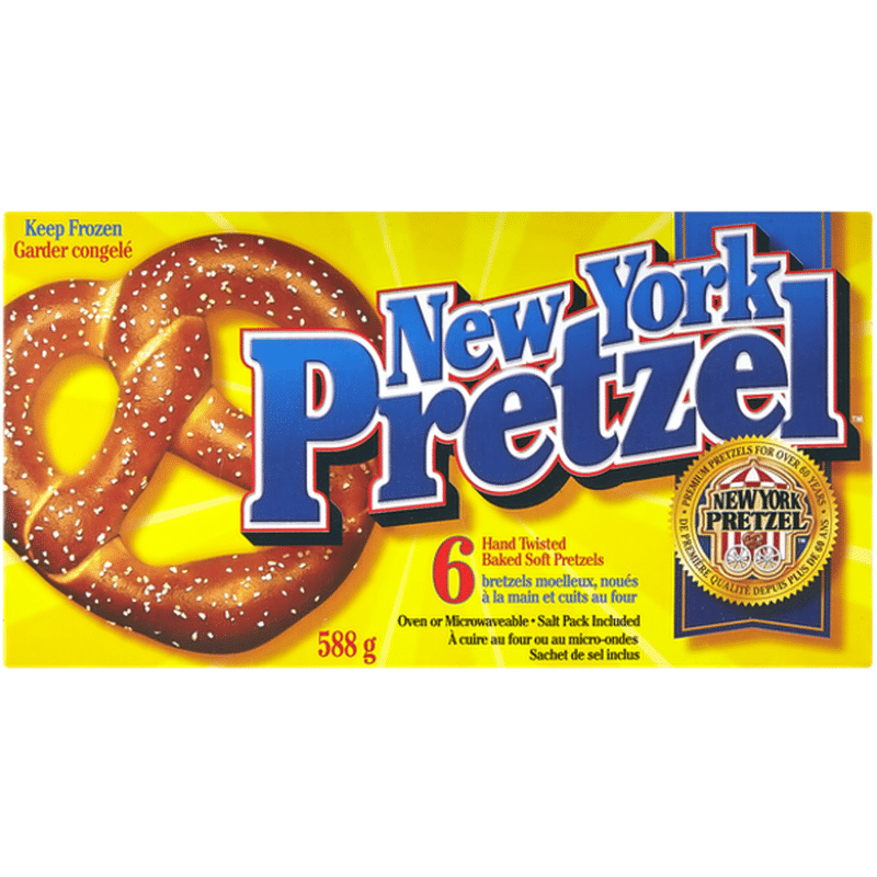 New York Pretzel Hand Twisted Baked Soft Pretzels (6 ct) Delivery or