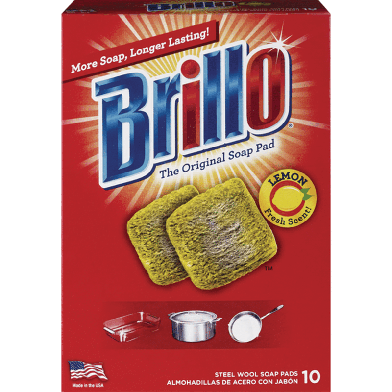 Brillo Soap Pads, Steel Wool, Lemon (10 each) from CVS Pharmacy