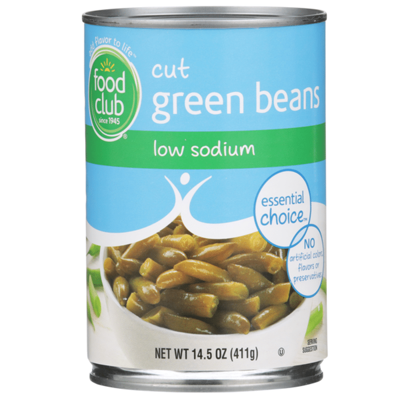 Food Club Low Sodium Cut Green Beans (14.5 oz) Instacart