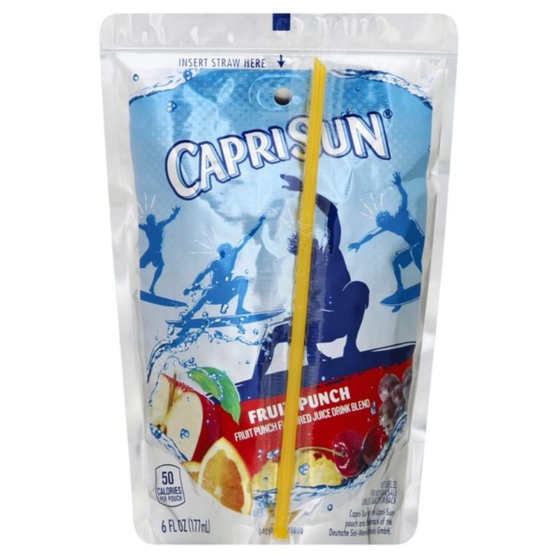 Capri Sun Juice Drink Blend, Fruit Punch (6 oz) - Instacart