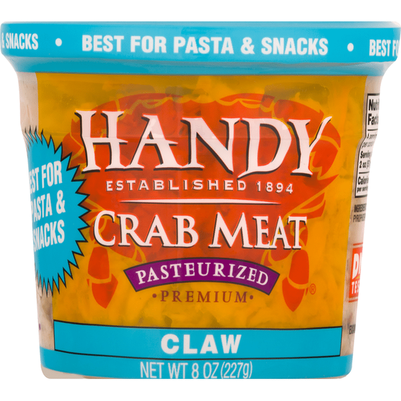 Handy Crab Meat, Pasteurized, Premium, Claw (8 oz) Instacart