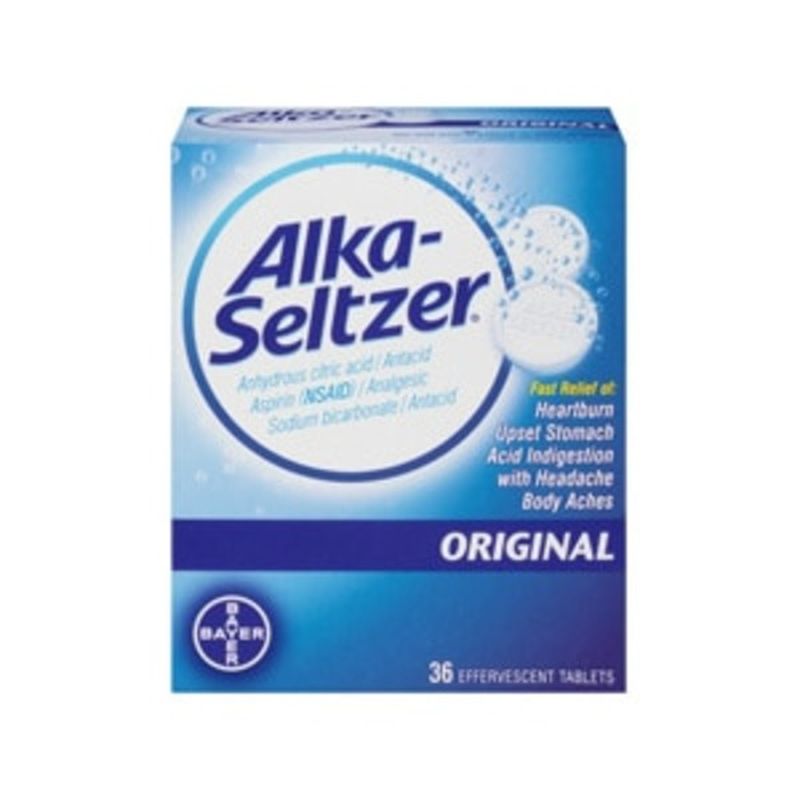 Alka-Seltzer Antacid/Analgesic, Original, Effervescent Tablets (36 Each ...