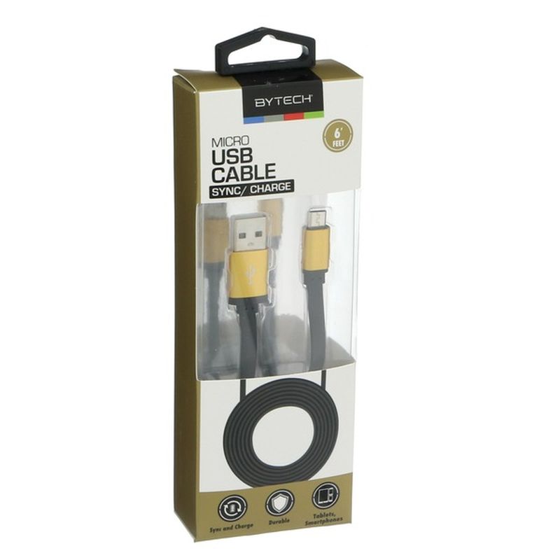Bytech 6' Assorted Colors Micro USB Sync & Charge Cable