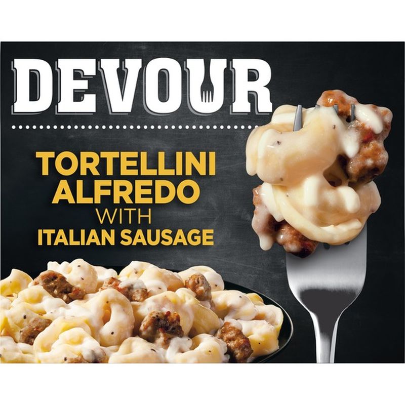 Devour Tortellini Alfredo with Italian Sausage Frozen Meal (11.5 oz