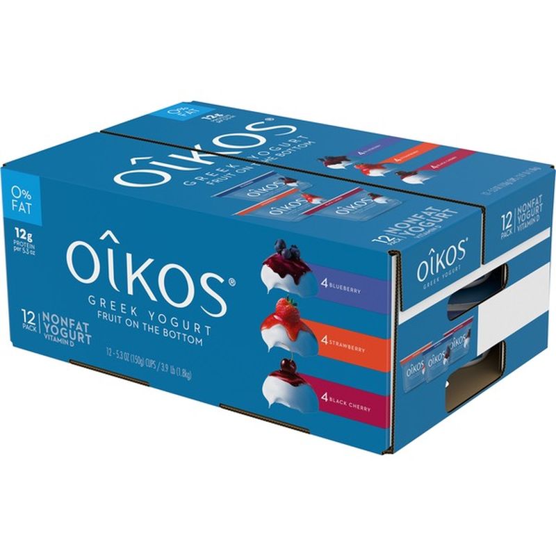 Okios Nonfat Yogurt Vitamin D Variety Pack (5.3 oz) Instacart