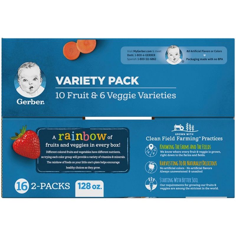 Gerber Baby Food Variety Pack (8 oz) - Instacart