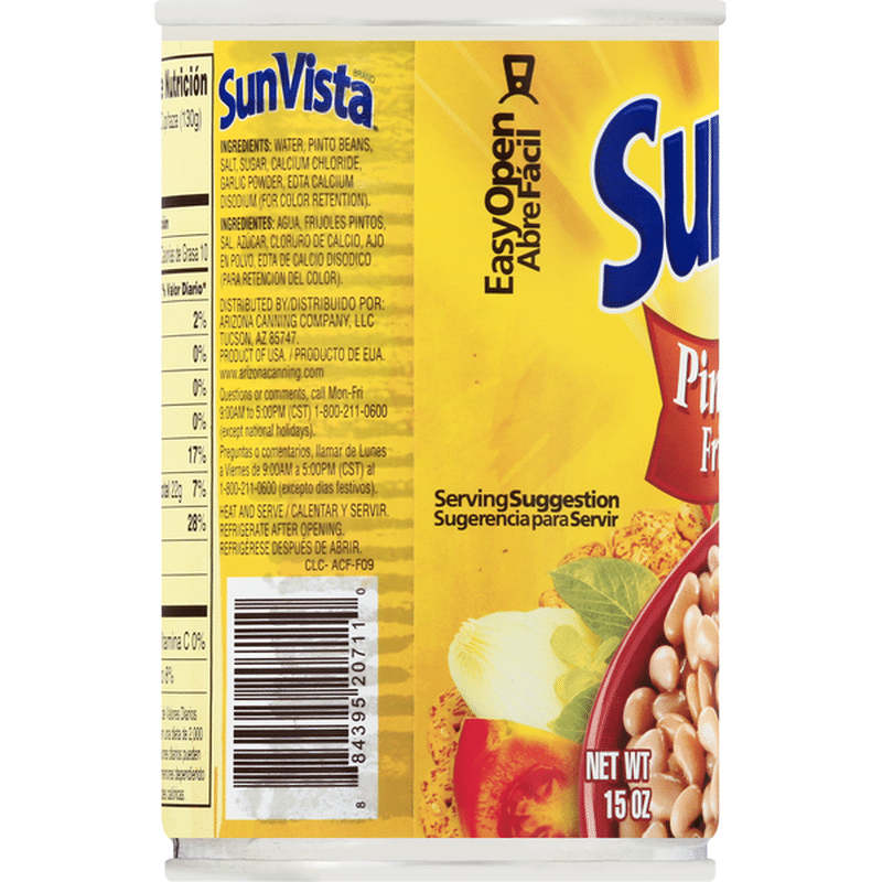 Sun Vista Pinto Beans (15 oz) from FoodsCo Instacart