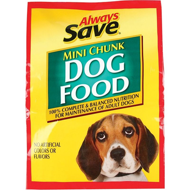 Always Save Mini Chunk Dog Food (16.5 lb) Instacart