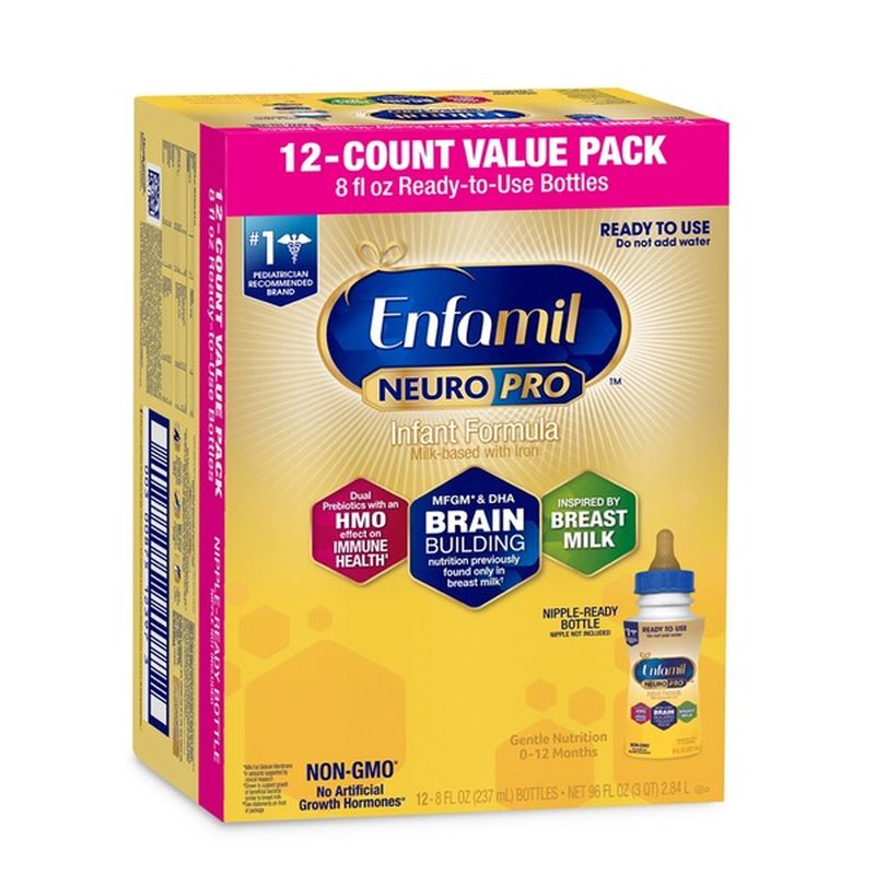 enfamil neuropro gentlease infant baby formula ready to use liquid bottle