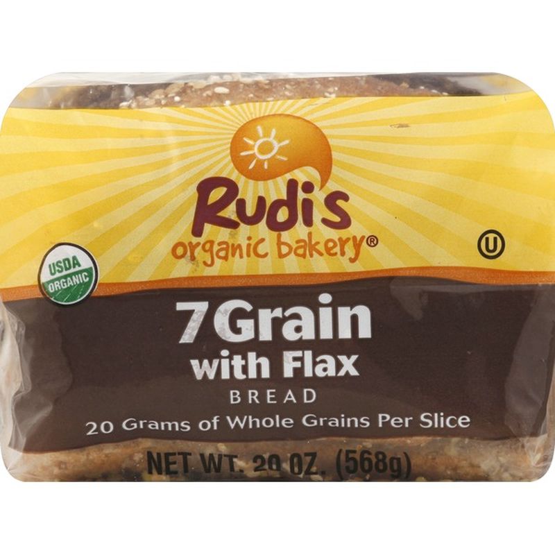 Rudi's Organic Bakery Bread, Organic, 7 Grain, with Flax (20 oz