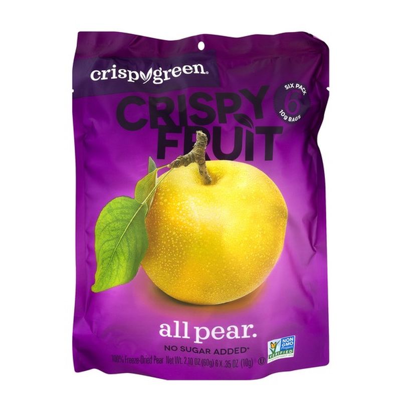 Crispy Green Crispy Fruit, All Pear, 6 Pack (6 each) from Holiday Farms