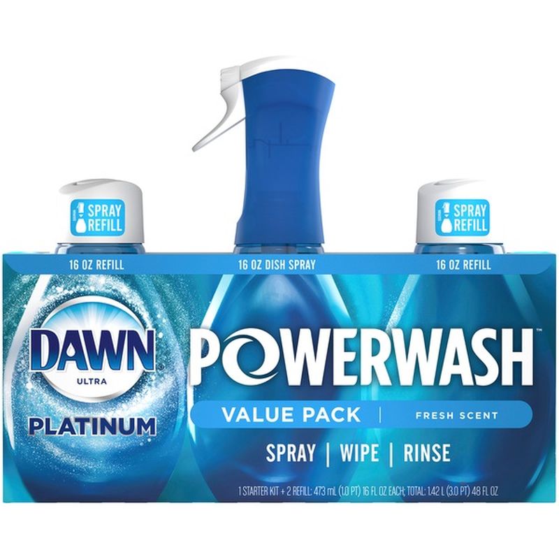 Dawn Platinum Dish Spray, Dish Soap, Fresh Scent Bundle (1 ct) from