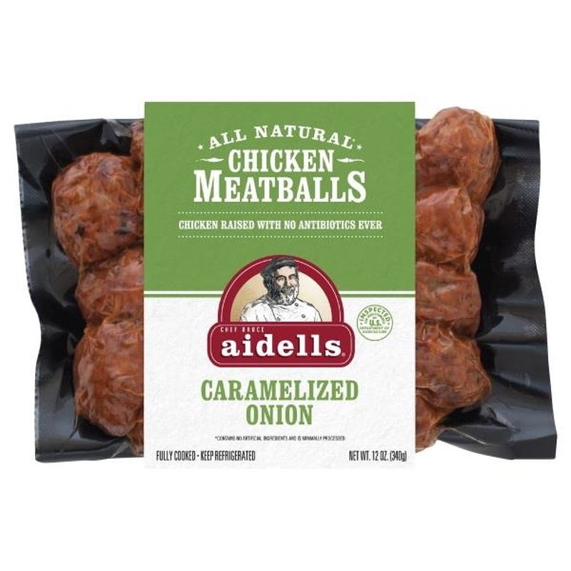 Aidells Chicken Meatballs Caramelized Onion (12 oz) from Publix Instacart