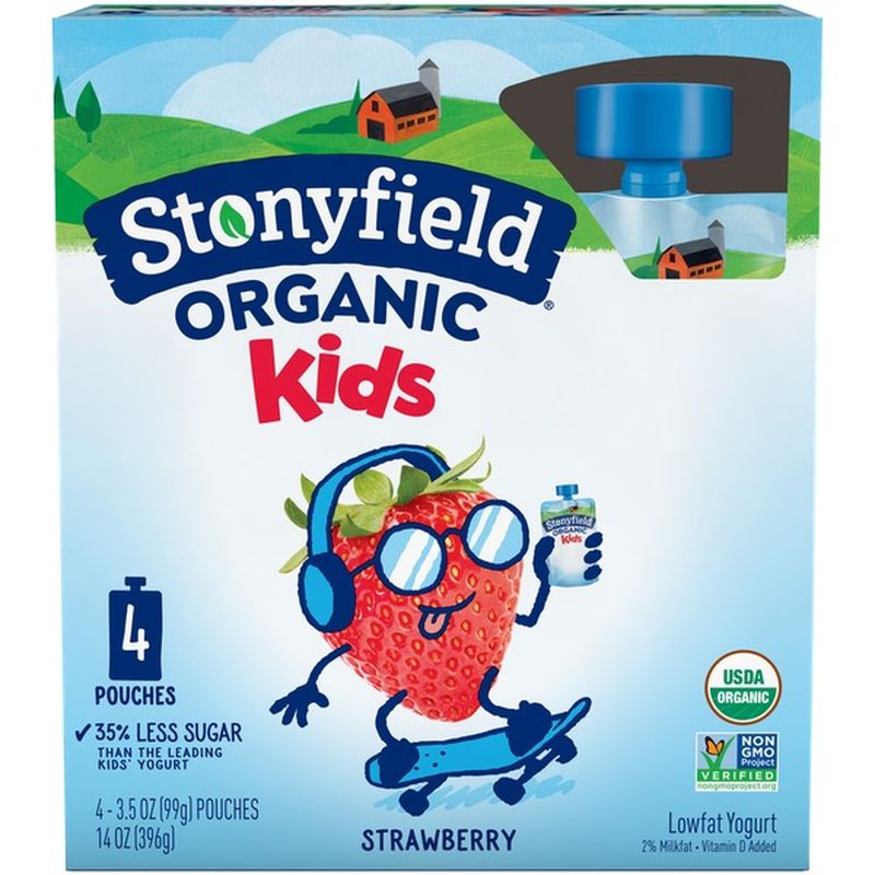Stonyfield® Organic Organic Kids Strawberry Lowfat Yogurt