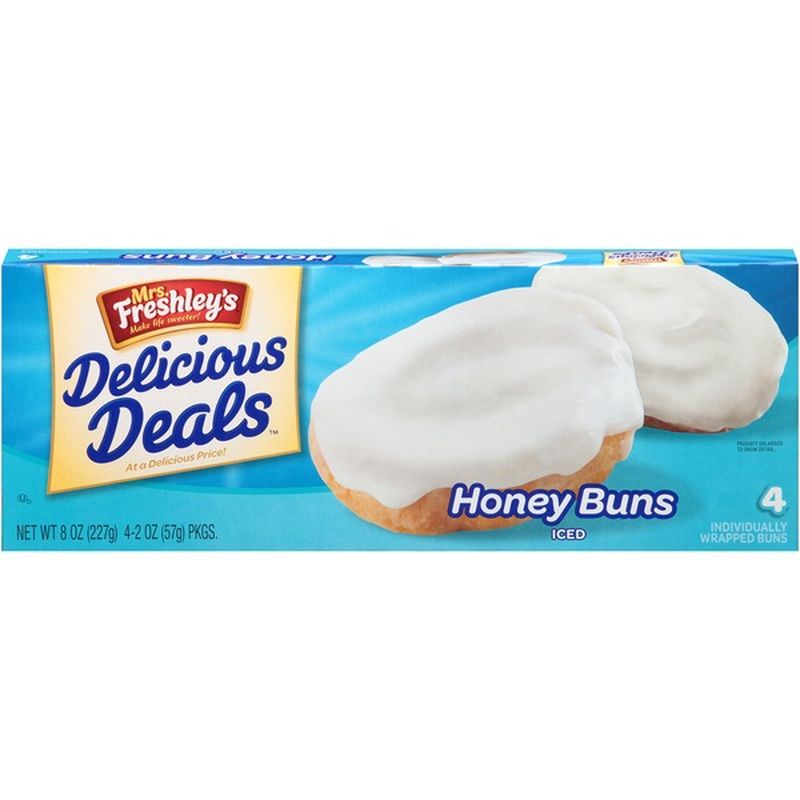 Mrs. Freshley's Iced Honey Buns (2 oz) Instacart