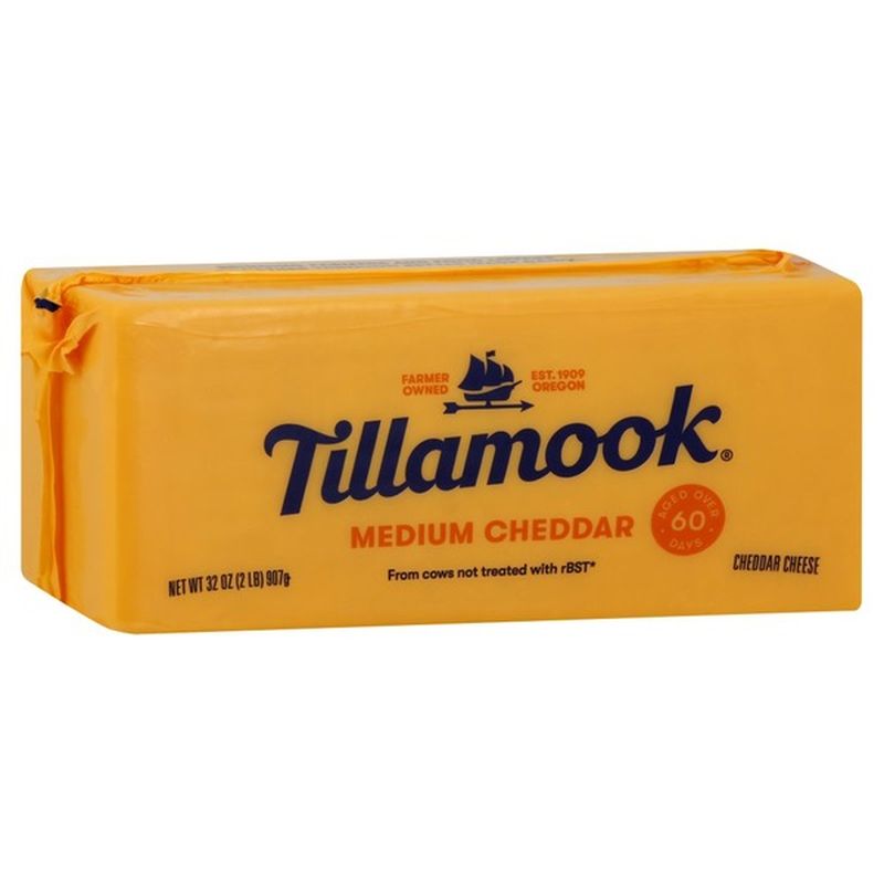 Tillamook Medium Cheddar Cheese Loaf (32 oz) from Lucky Supermarkets