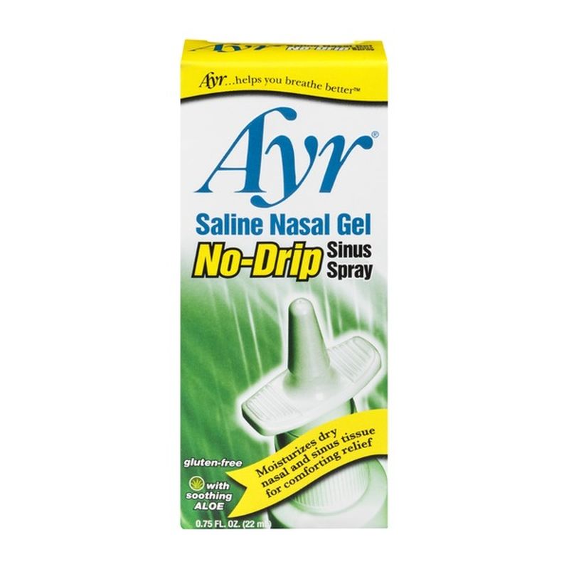 Ayr Saline Nasal Gel NoDrip Sinus Spray (0.75 fl oz) from