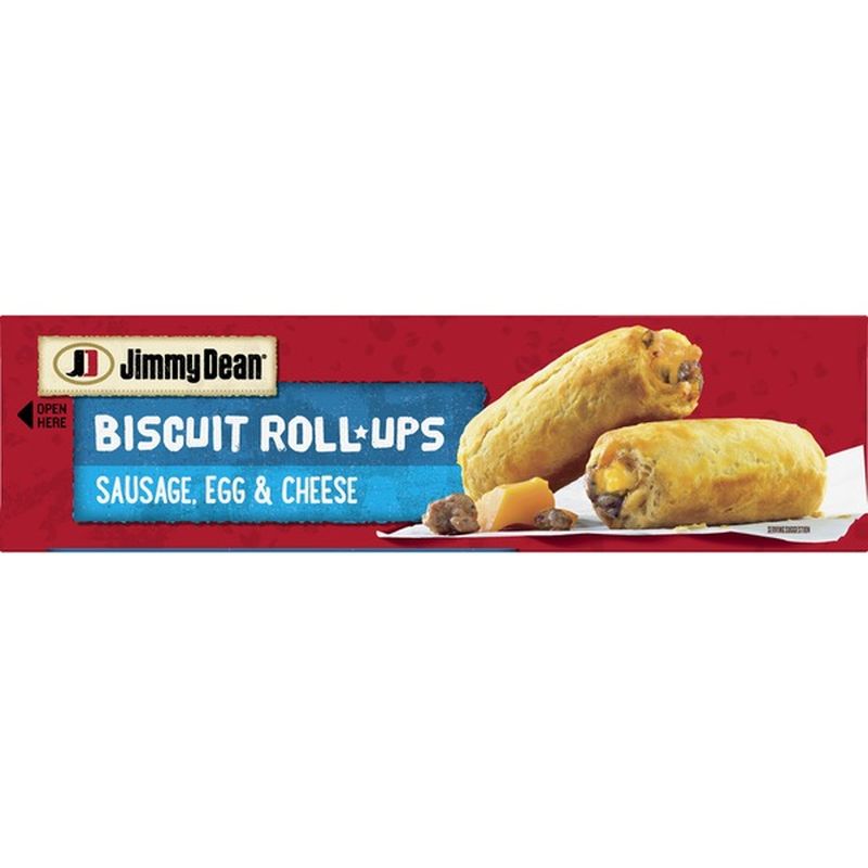 Jimmy Dean Biscuit Roll Ups, Sausage, Egg & Cheese, Box (0.8 lb