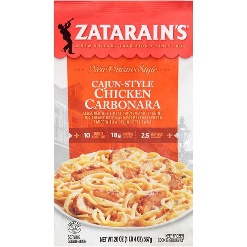 Zatarain's® Cajun Chicken Carbonara Frozen Meal for Two (20 oz) - Instacart