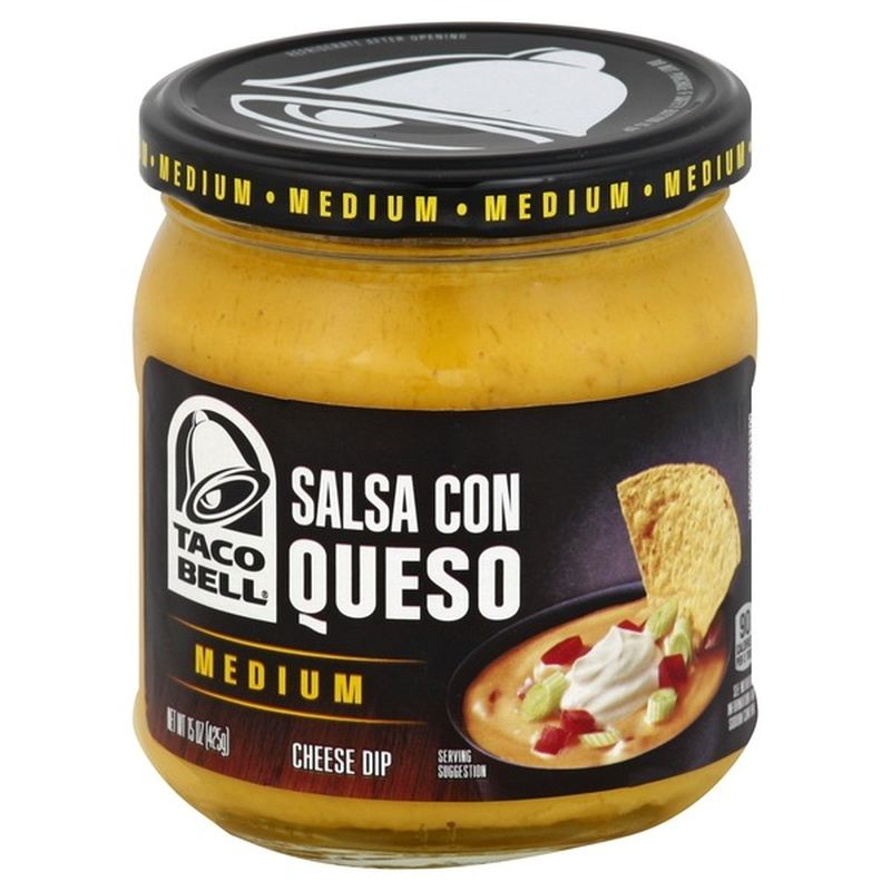 Taco Bell Home Originals Medium Salsa Con Queso Cheese Dip (15 oz