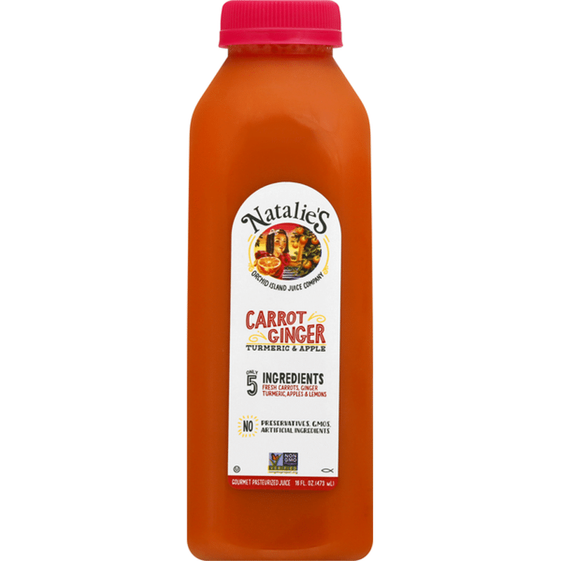 Natalie's Juice, Carrot Ginger, Turmeric & Apple (16 oz) Instacart