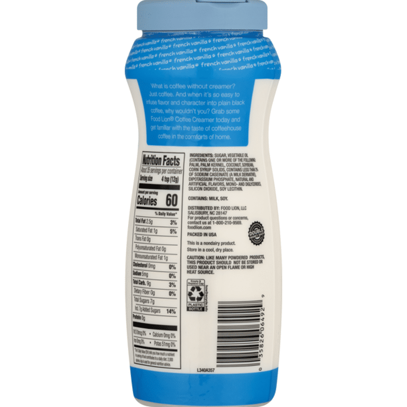 Food Lion French Vanilla Coffee Creamer (15 oz) Instacart