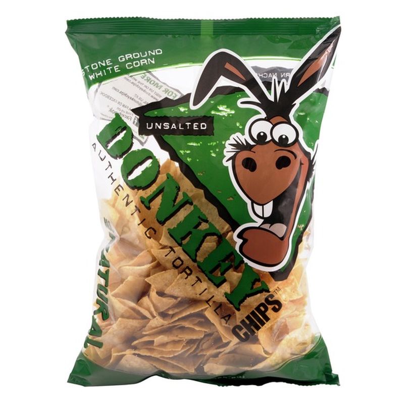Donkey Chips Tortilla Chips, Authentic, Unsalted (14 oz) from Cub Instacart