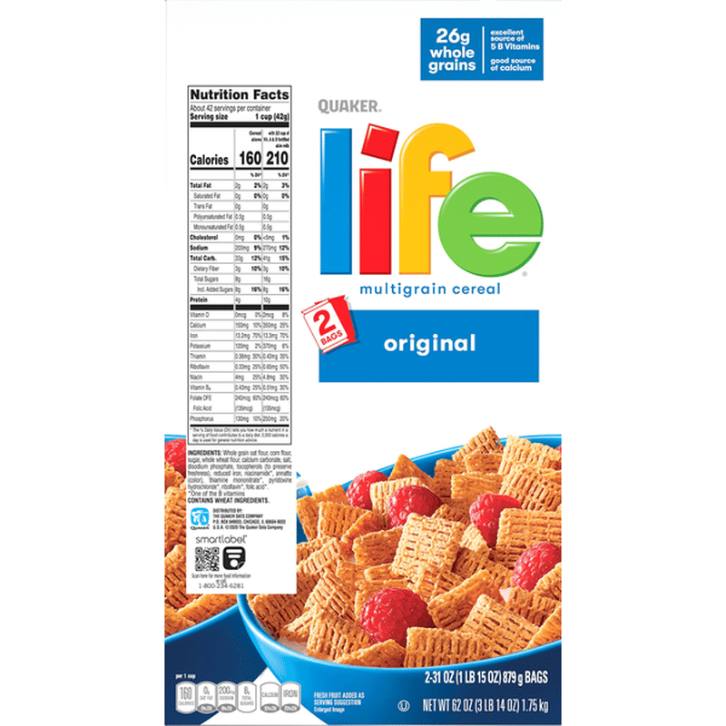 Life Cereal, Multigrain, Original (62 oz) Instacart