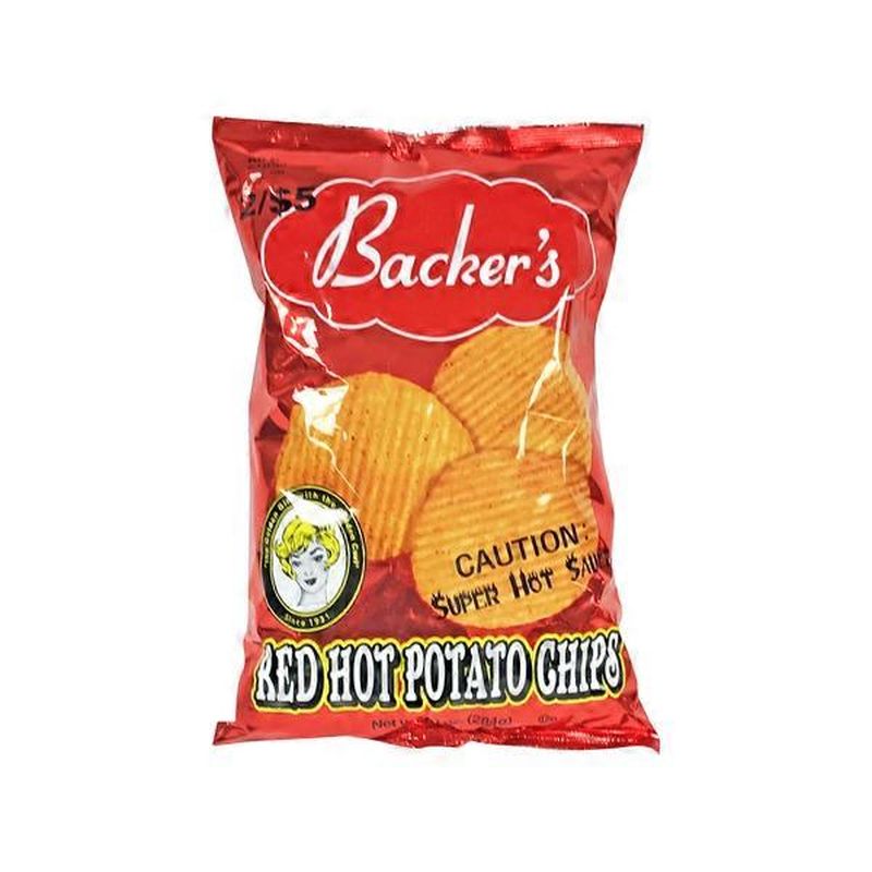 Backer's Red Hot Potato Chips (11 oz) - Instacart