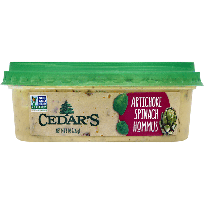 Cedar's Mediterranean Foods Hommus, Artichoke Spinach (8 oz) Instacart