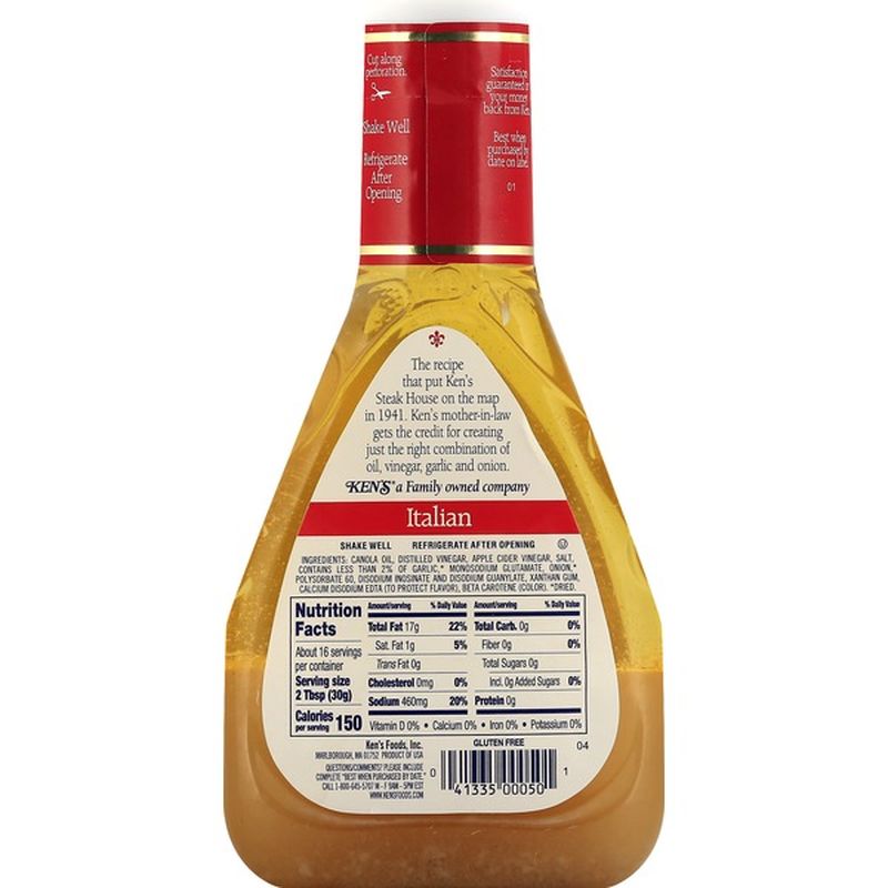 Kens Steak House Dressing & Marinade, Italian (16 oz) from ShopRite