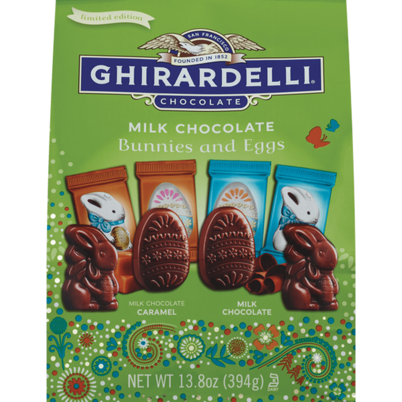 Ghirardelli Chocolate Milk Chocolate Caramel Bunnies And Eggs (13.9 oz
