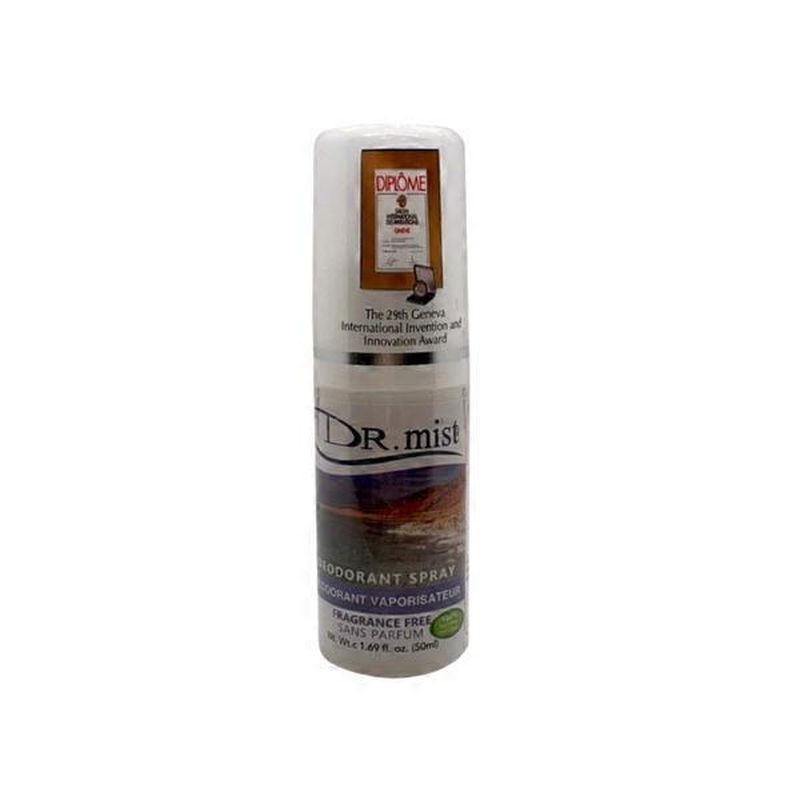 Dr. Mist AllNatural Fragrance Free Body Hygiene Deodorant Spray (1.69