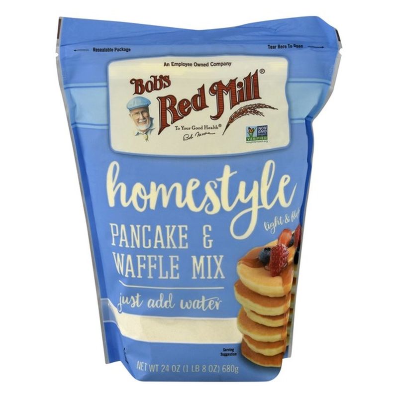 Bobs Red Mill Pancake & Waffle Mix, Homestyle (24 oz) Instacart