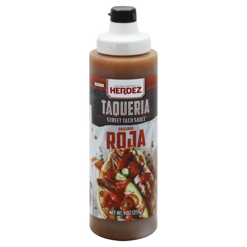 Herdez Medium Original Roja Taqueria Street Taco Sauce (9 oz) from